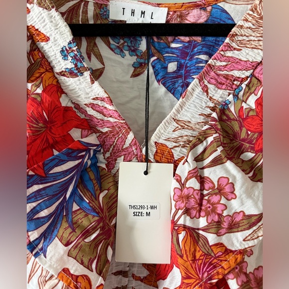 THML Ruffled Blouse Cap Sleeve - Picture 2 of 3